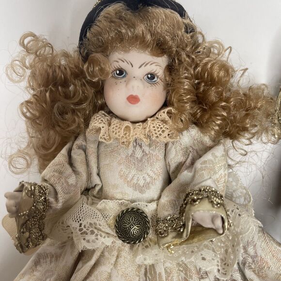 Rare Vintage Porcelain Bisque Albachiara Doll Set by Carlo Comarretto w Tag - Picture 2 of 14